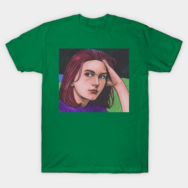 Claire D. T-Shirt by CloverSwine
